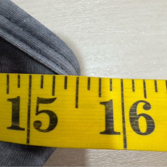 Lululemon Power Y Tank White Coal Tinted Canvas Super Women's 8 Workout Athletic - Picture 12 of 13